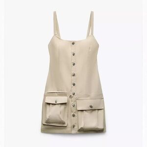 Zara cargo Beige Casual Dress